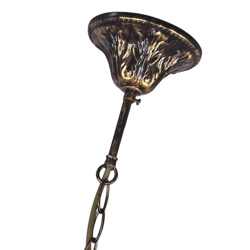 Люстра с птичками с хрусталем подвесная 3 абажура черная S1299-3 Петрасвет