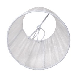 Абажур тканевый белый Е14