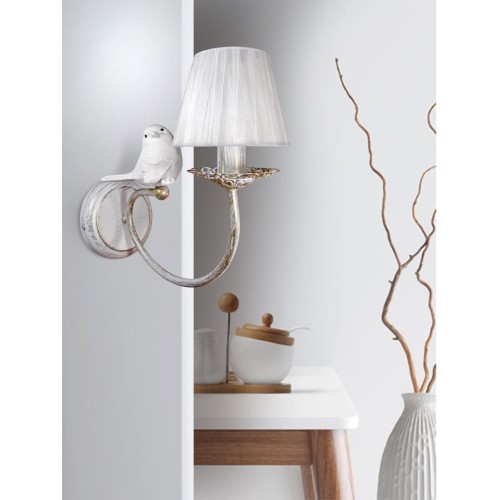 Бра с птичками и абажуром S1294-1 Петрасвет