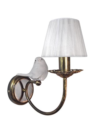 Бра с птичками и абажуром Петрасвет S1299-1