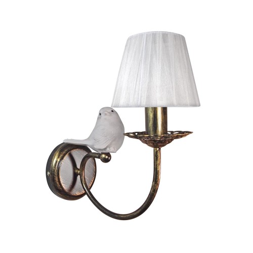 Бра с птичками и абажуром S1299-1 Петрасвет