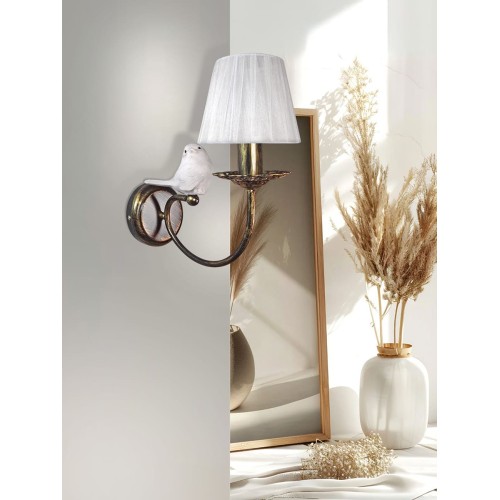 Бра с птичками и абажуром S1299-1 Петрасвет