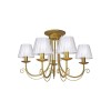 Люстра классическая потолочная 5 ламп с абажурами S1301-5