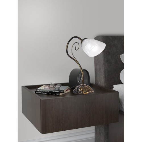 Настольная лампа дизайнерские черная Е14 S5124-1