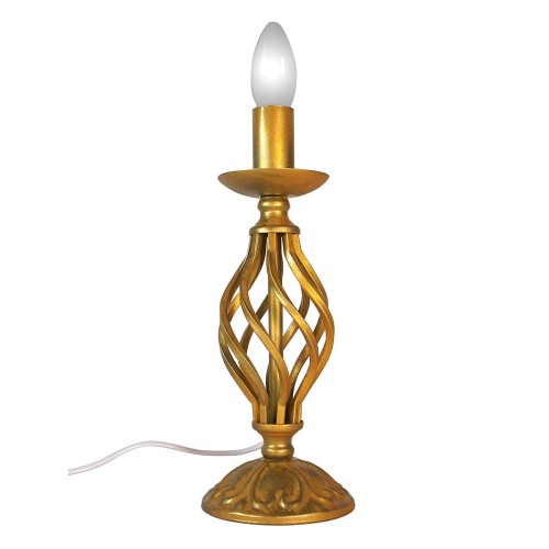 Настольная лампа дизайнерская золотая металл S5127-1