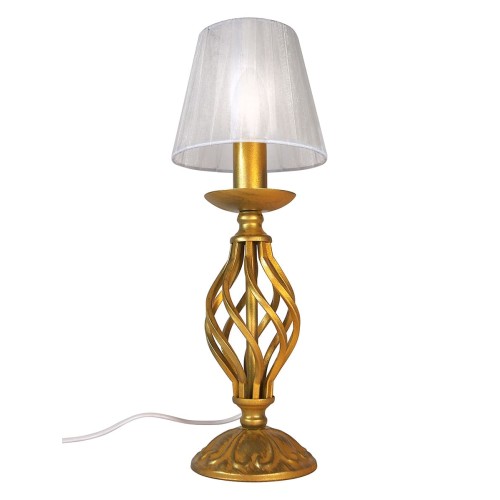 Настольная лампа дизайнерская золотая металл S5127-1