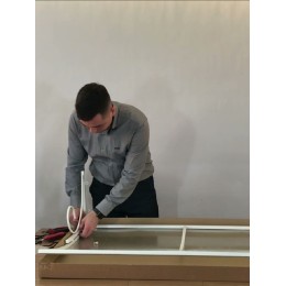 Козырёк над дверью Петрасвет S4025 Белый усиленный