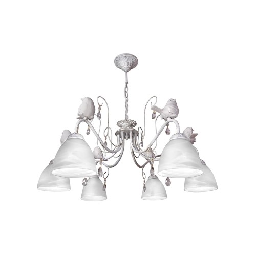 Люстра с птичками подвесная 6 плафонов S2614-6 Петрасвет